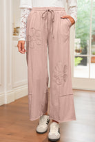 Buckskin Flower Patch Mineral Washed Cropped Wide Leg Pants Pants d94898f2574c6738