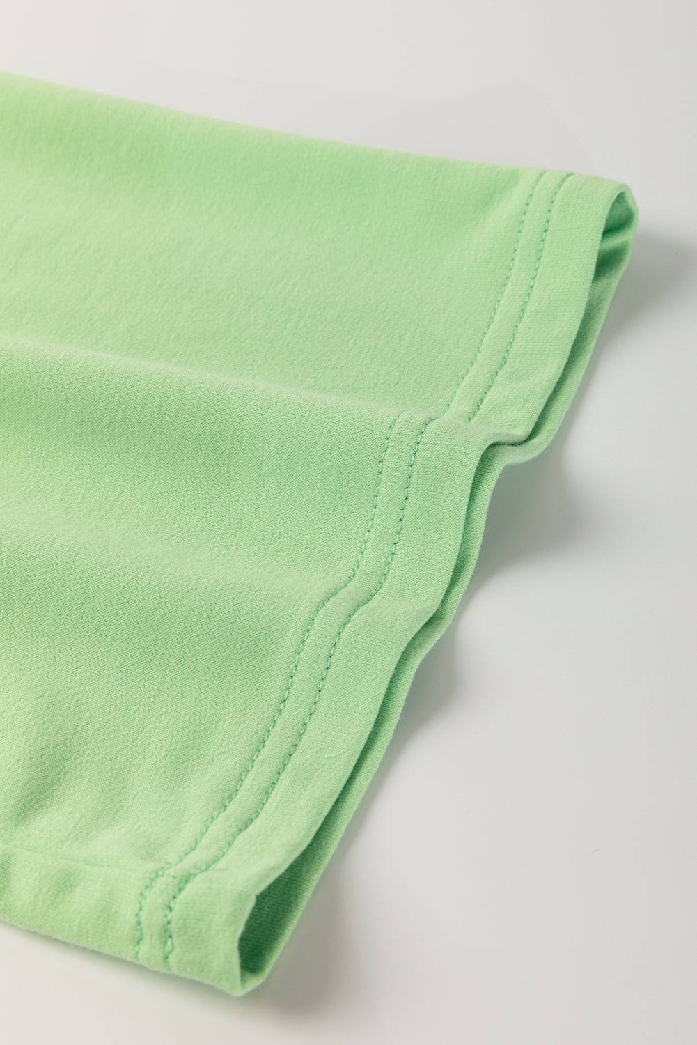 Meadow Mist Green Plus Size V Neck Drop Shoulder Tee Loose Shorts Set Plus Size Matching Sets d94eeb64344676a3