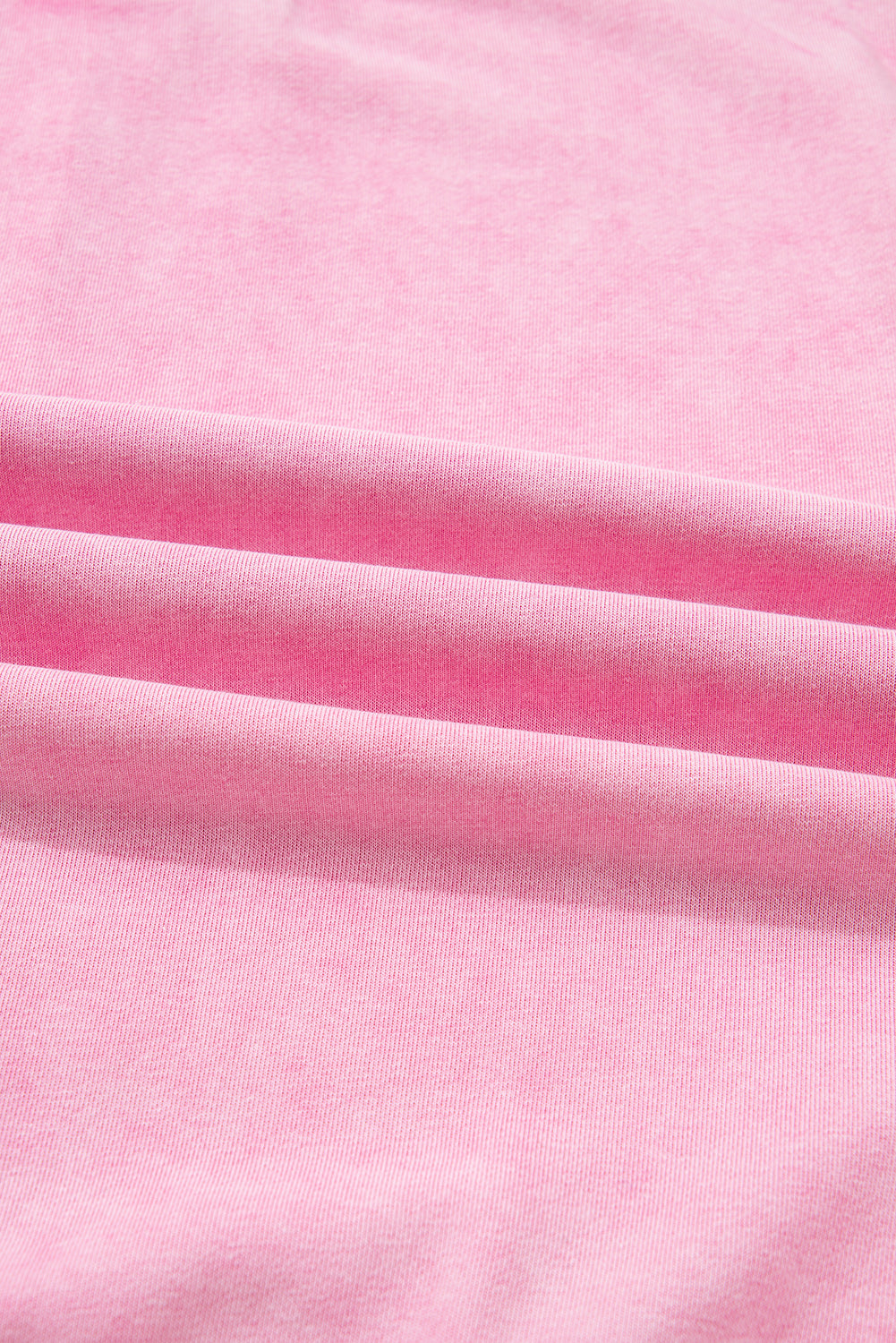 Bright Pink Mineral Wash Crossed Crew Neck Drop Shoulder Loose Sweatshirt Sweatshirts & Hoodies da295c5a7add19d5