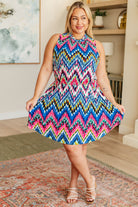 BeautybyShree Chevy to the Levy Chevron Dress