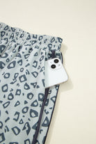 Khaki Leopard Print High Rise Knot Side Pants Pants e24408c7c63a70a8