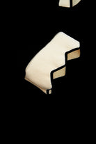 Black Scallop Trim Colorblock Long Sleeve Collared Top Long Sleeve Tops e2636ac77c1db246