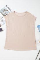 Carbon Grey Twisted Ribbed Textured Plain T Shirt T Shirts e3ab80486a913914