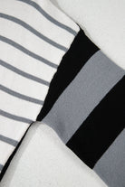 Orange Striped Colorblock Pullover Sweater Sweaters e5aeb89555e29c64