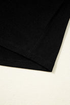 Black Plus Size Floral Mesh Patchwork Loose V Neck T Shirt Plus Size Tops e7cafd6f0717da94