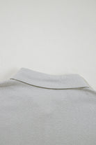 Gray Shirred Hem Crop Tank Top Loose Shorts Cardigan 3 Piece Pajama Set Loungewear Set e8ced293bfa2cba6