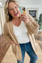 Parchment Cable Knit Braided Tie Sleeve Plus Size Knit Cardigan Plus Size Sweaters&Cardigans e9146cede709b679