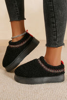 Chestnut Contrast Edge Plush Thick Sole Slippers Slides Shoes + Flip Flops ea9019ce4db30f2f