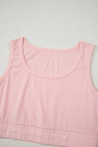 Gray Shirred Hem Crop Tank Top Loose Shorts Cardigan 3 Piece Pajama Set Loungewear Set ed927bf79dd8fca5