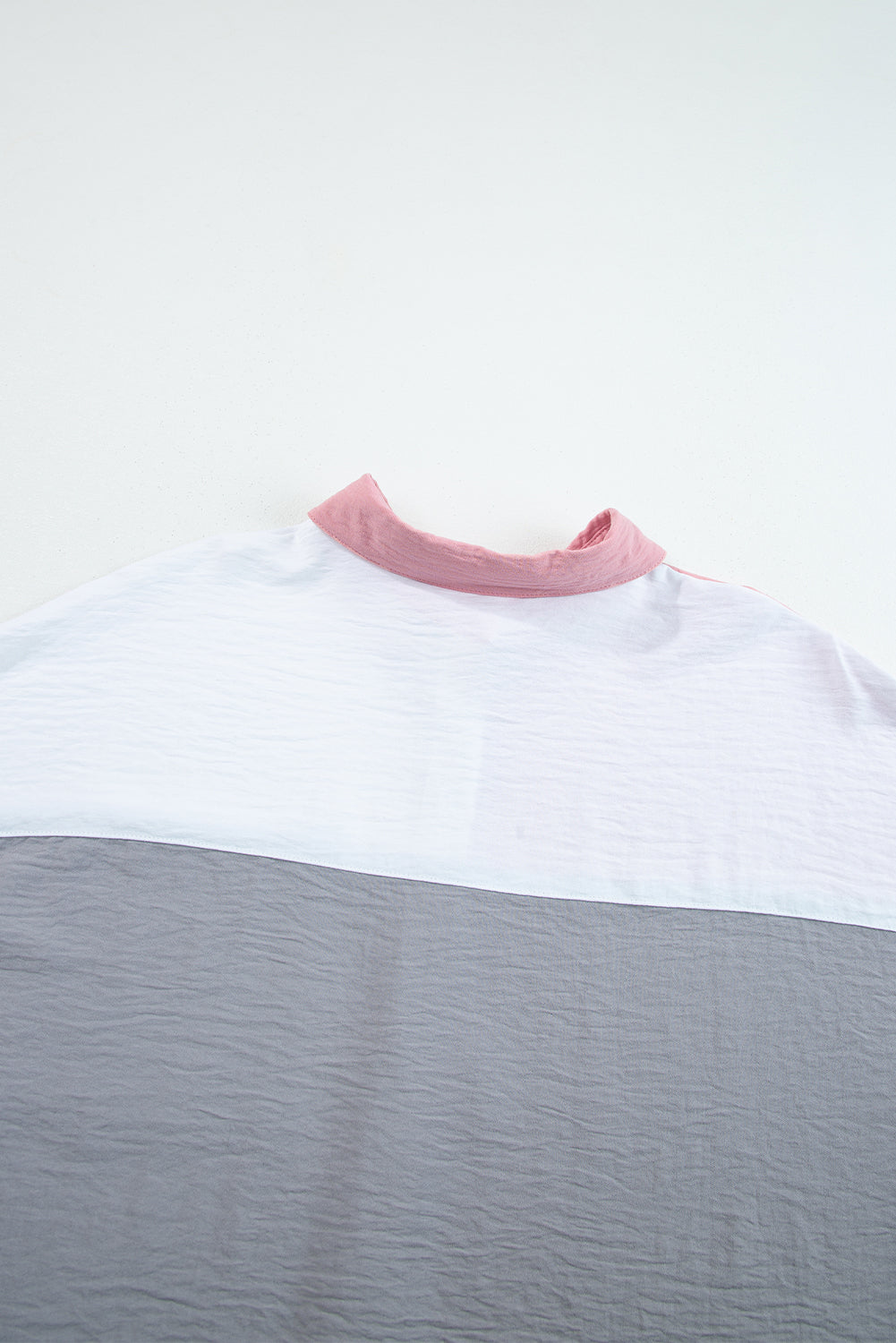 Beige Crinkle Pocket Half Sleeve Shirt Blouses f084ff804d0b315e