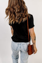 Black Pumpkin Flower Print Short Sleeve Graphic T Shirt Graphic Tees f1211f01925fe25c