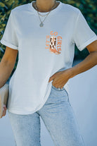 White Double-Side Cowboy Hat & Boots Graphic Tee Graphic Tees f29a57902352a712