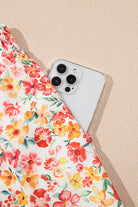 Pink Boho Floral Bandeau Top and High Waist Wide Leg Pants Set Two Piece Pants Sets f2e2b45d8a20ff6d