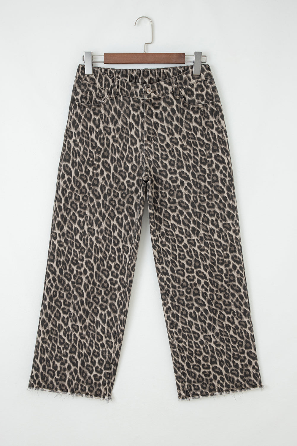 Yellow Leopard Straight Loose Leg Jeans Jeans f5006c3de60297f2