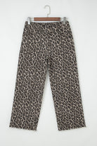 Yellow Leopard Straight Loose Leg Jeans Jeans f5006c3de60297f2