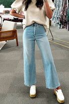 Oatmeal Solid Color Textured Puff Sleeve T-shirt T Shirts fbe8619ad4bdcc40