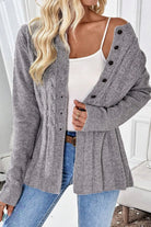High Cable Knit Cardigan Sweater Cardigans fc2bb81761d158ec