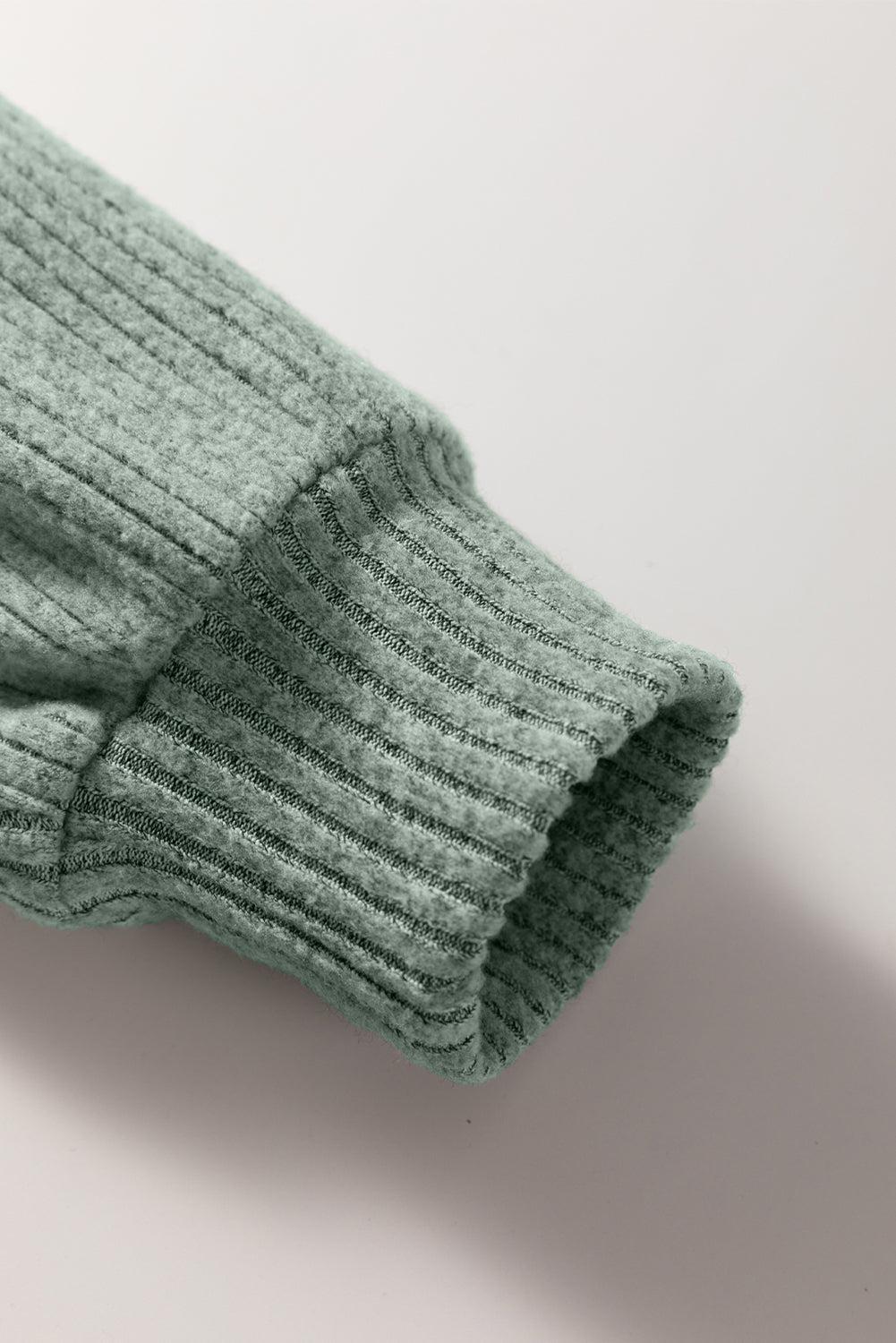 Pink Ribbed Texture Drop Shoulder Henley Knit Top Long Sleeve Tops fd59db775249f434