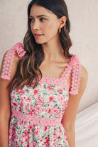 Green Floral Lace Tied Strap Empire Waist Maxi Dress Maxi Dresses fe75173323e24977