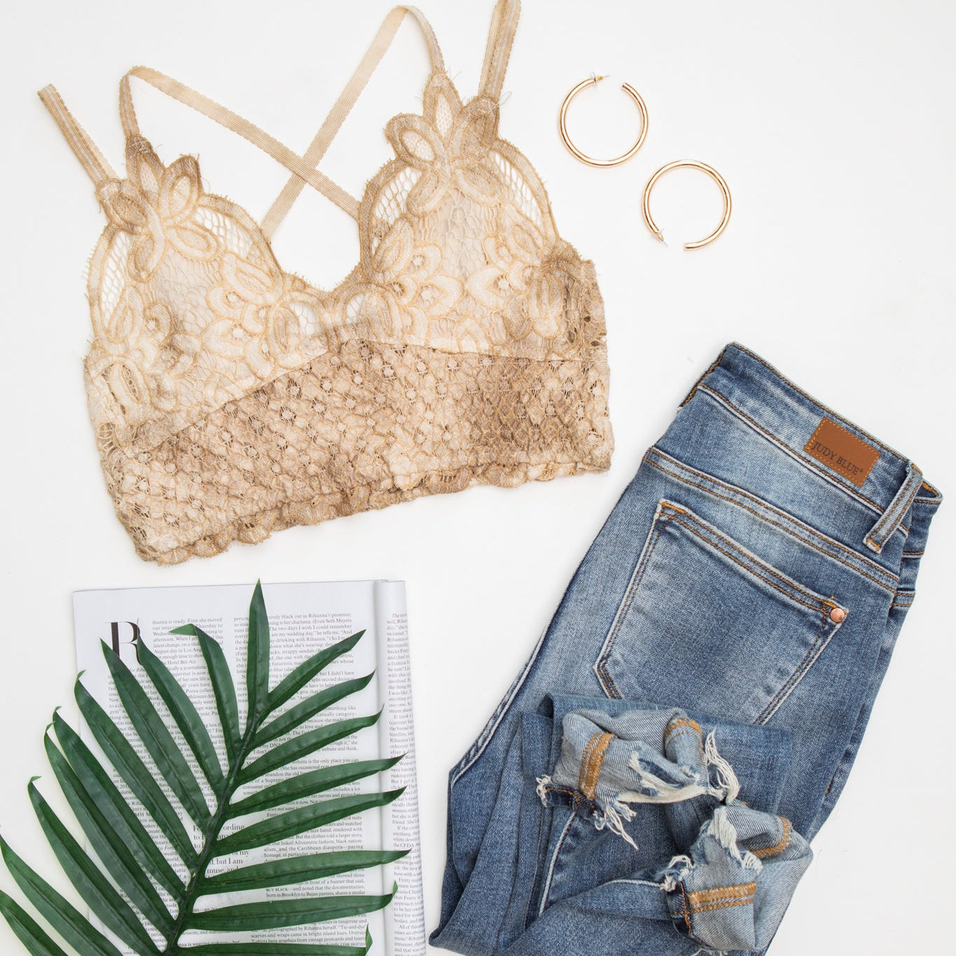 Live In Lace Bralette in Taupe