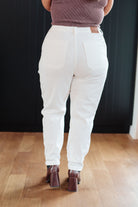 Charlene High Rise Jogger in Ecru