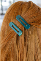 Double Trouble 2 Pack Hair Clip in Sea Blue