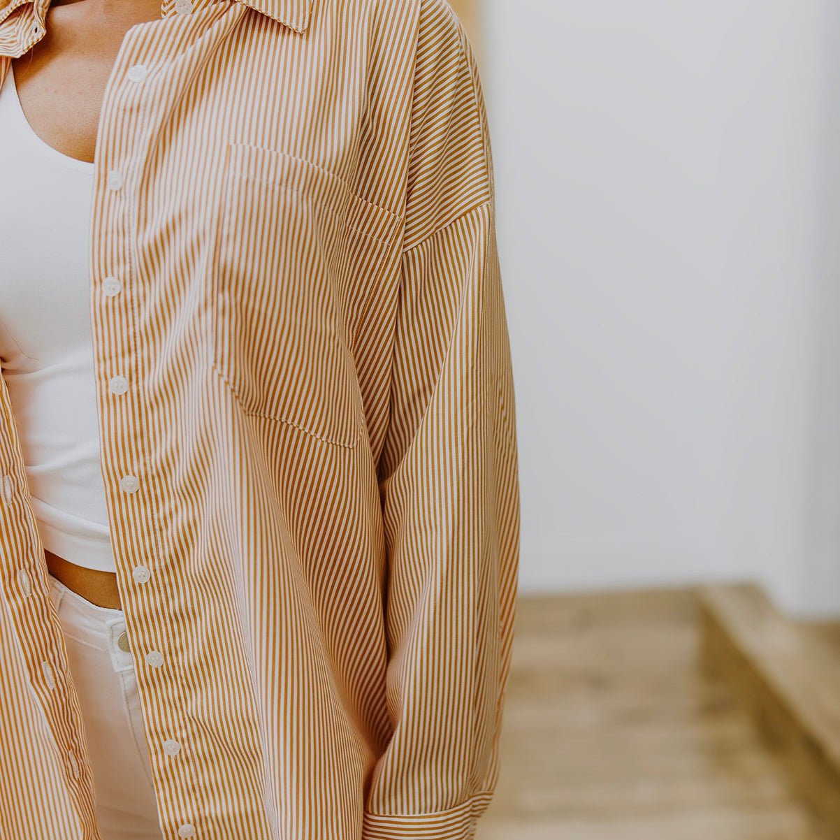 Easy On The Eyes Striped Button Up