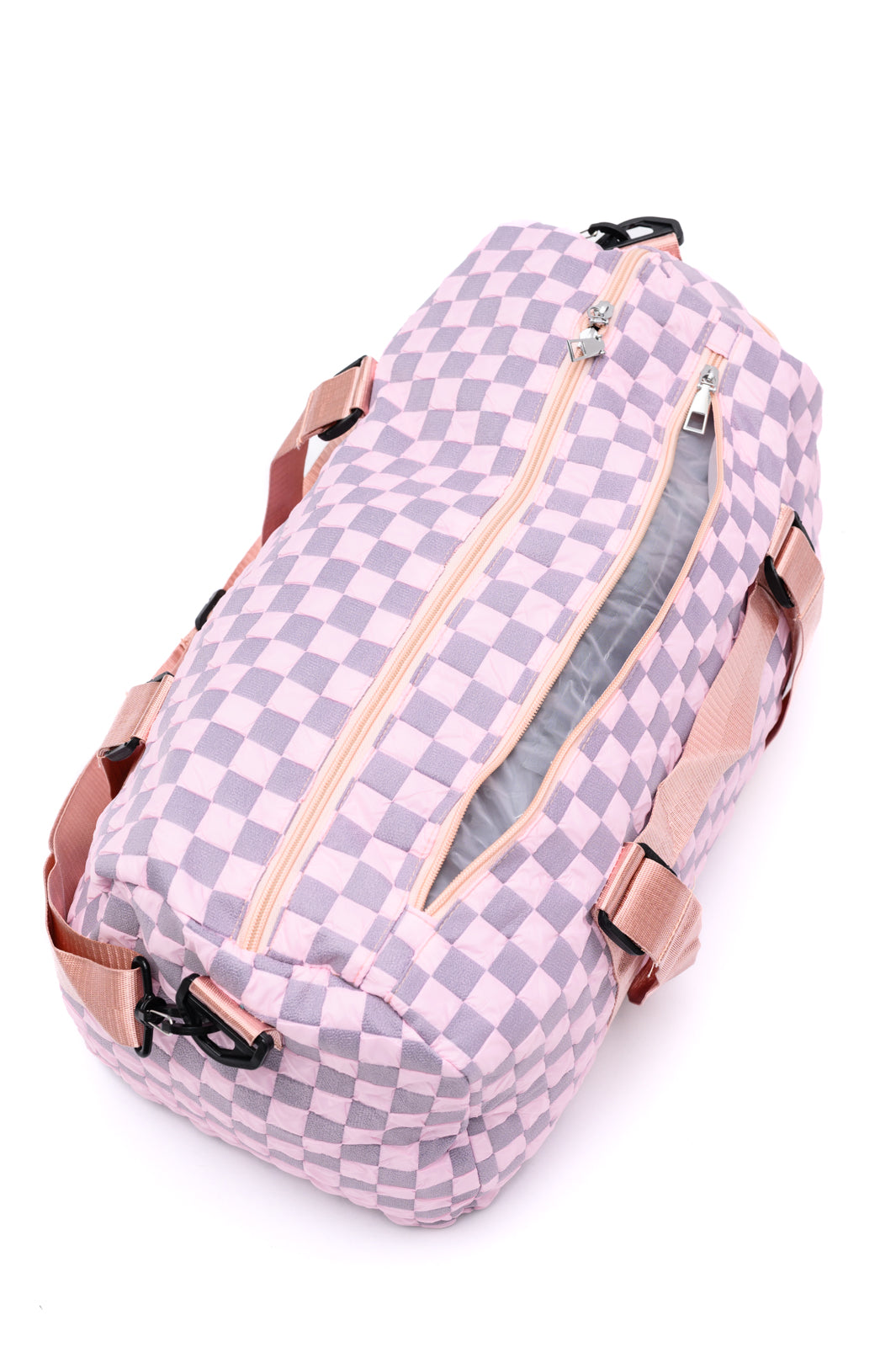 BeautybyShree Elevate Travel Duffel in Pink