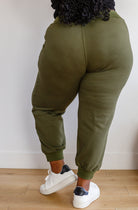 Kick Back Distressed Joggers in Olive