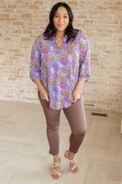 BeautybyShree Lizzy Top in Lavender Ditsy Floral