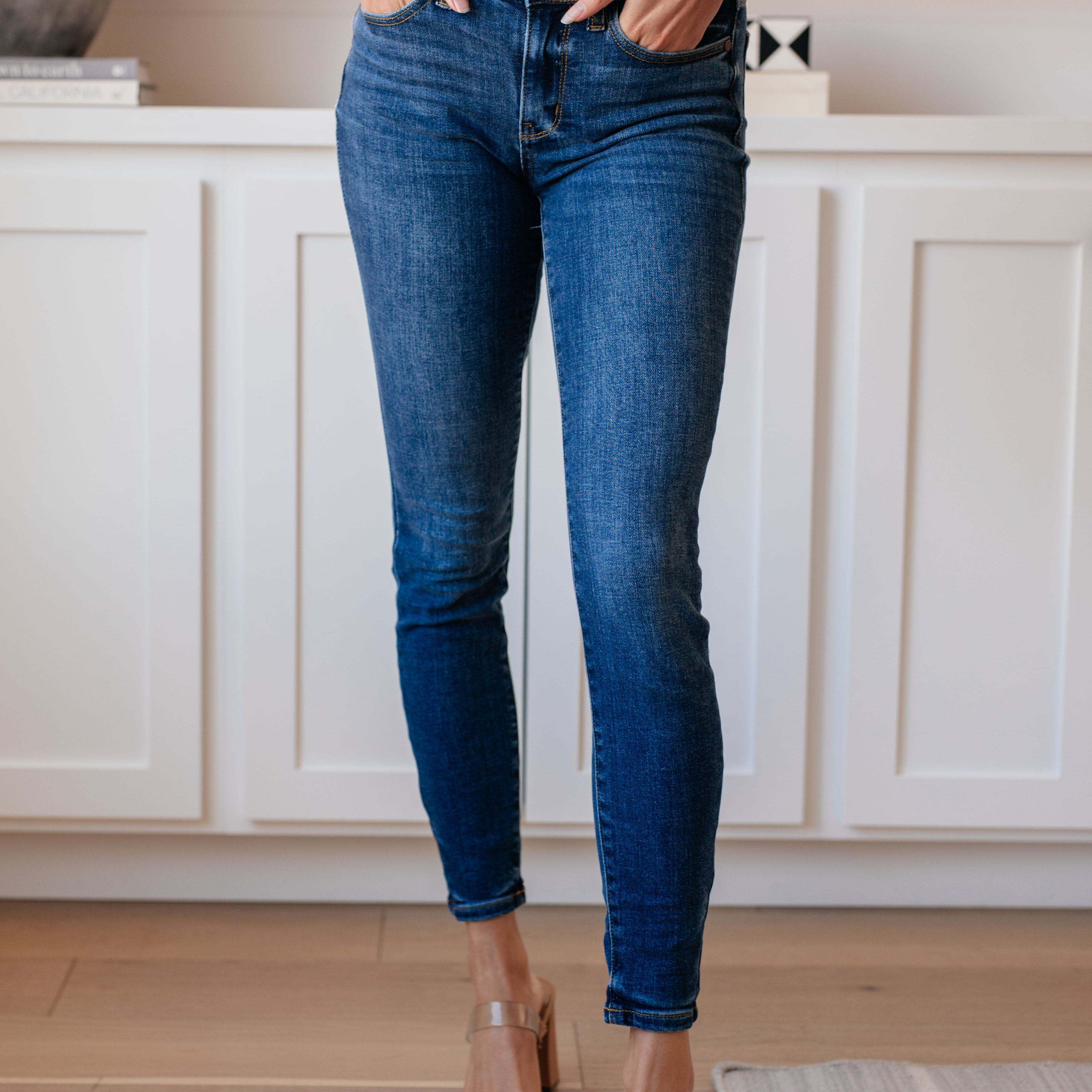 Maxine Mid-Rise Skinny Jeans