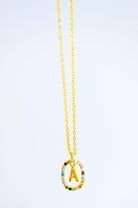 Mi Amor Gold Dipped Initial Necklace