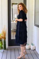 Midnight Waltz Midi Dress