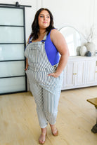 Railroad Stripe Overalls