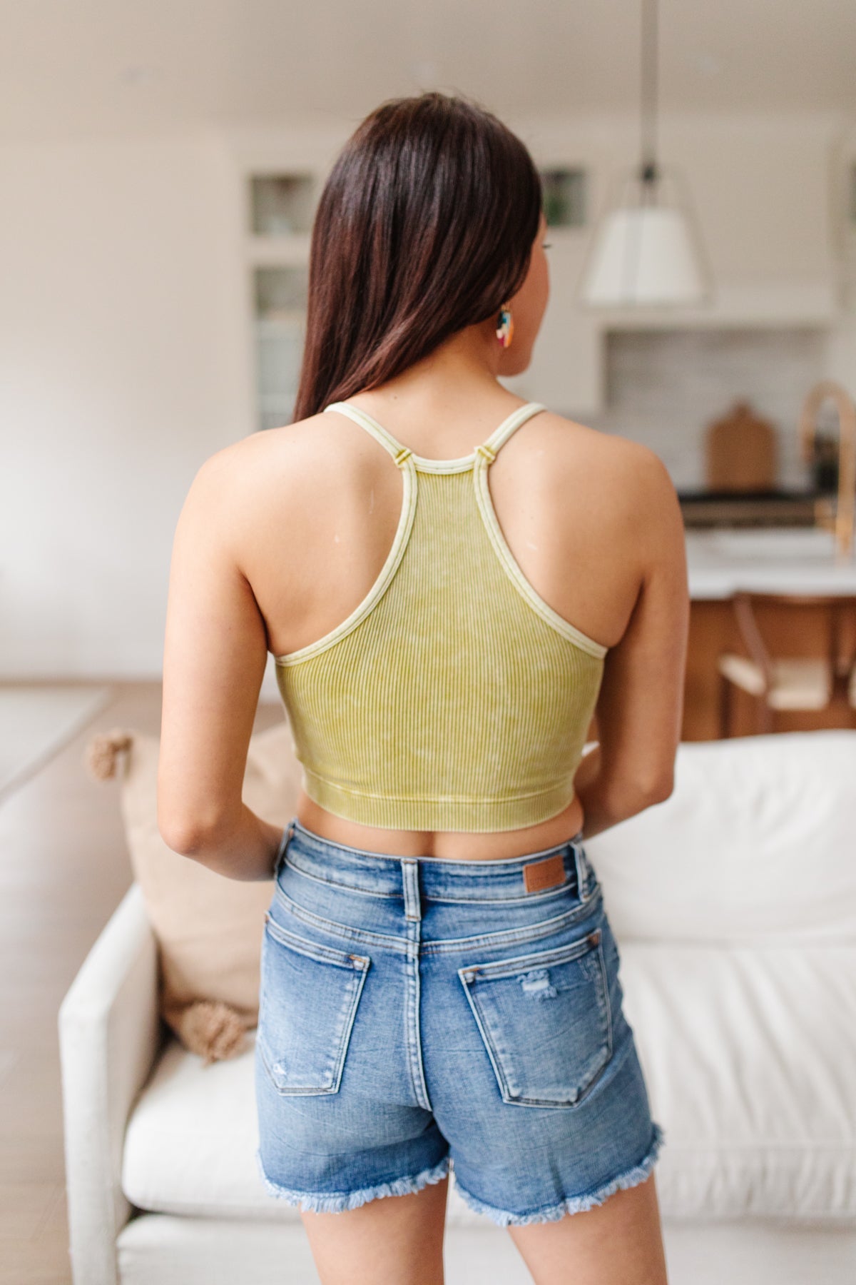 Rendezvous Crop Tank In Mustard