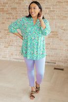 BeautybyShree Lizzy Top in Emerald Floral